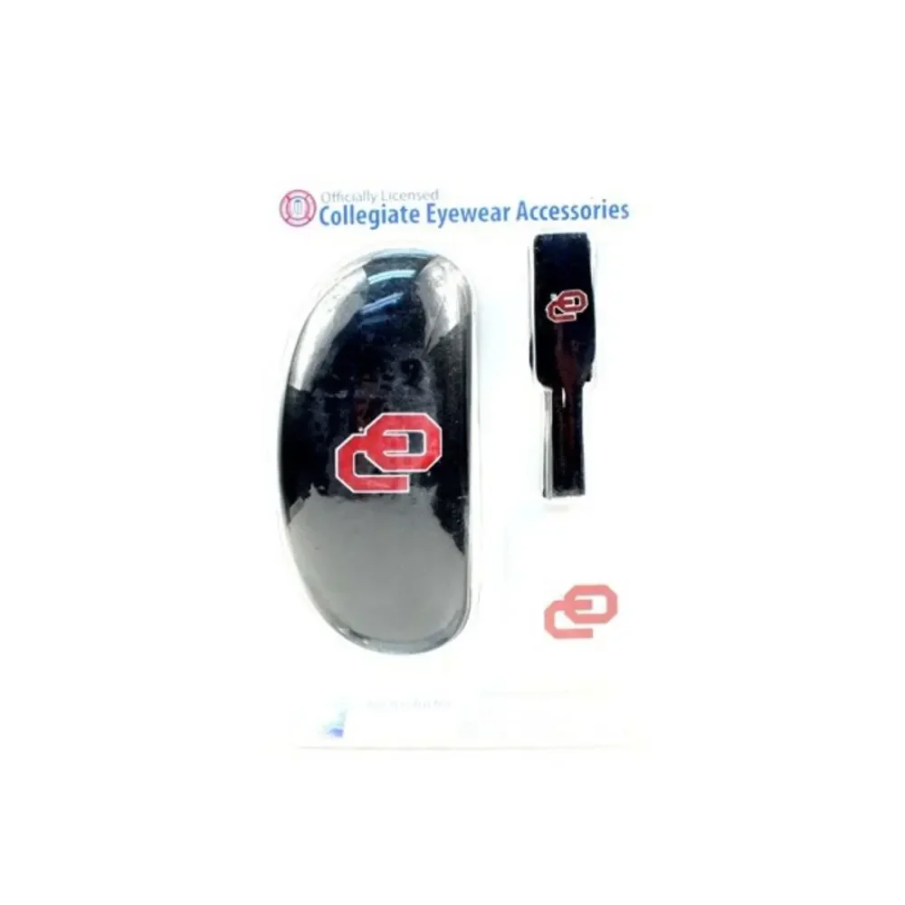 NCAA OKLAHOMA SOONERS SETS - 3PC EYEWEAR SET CASE, CROAKIE AND CLEANING CLOTH